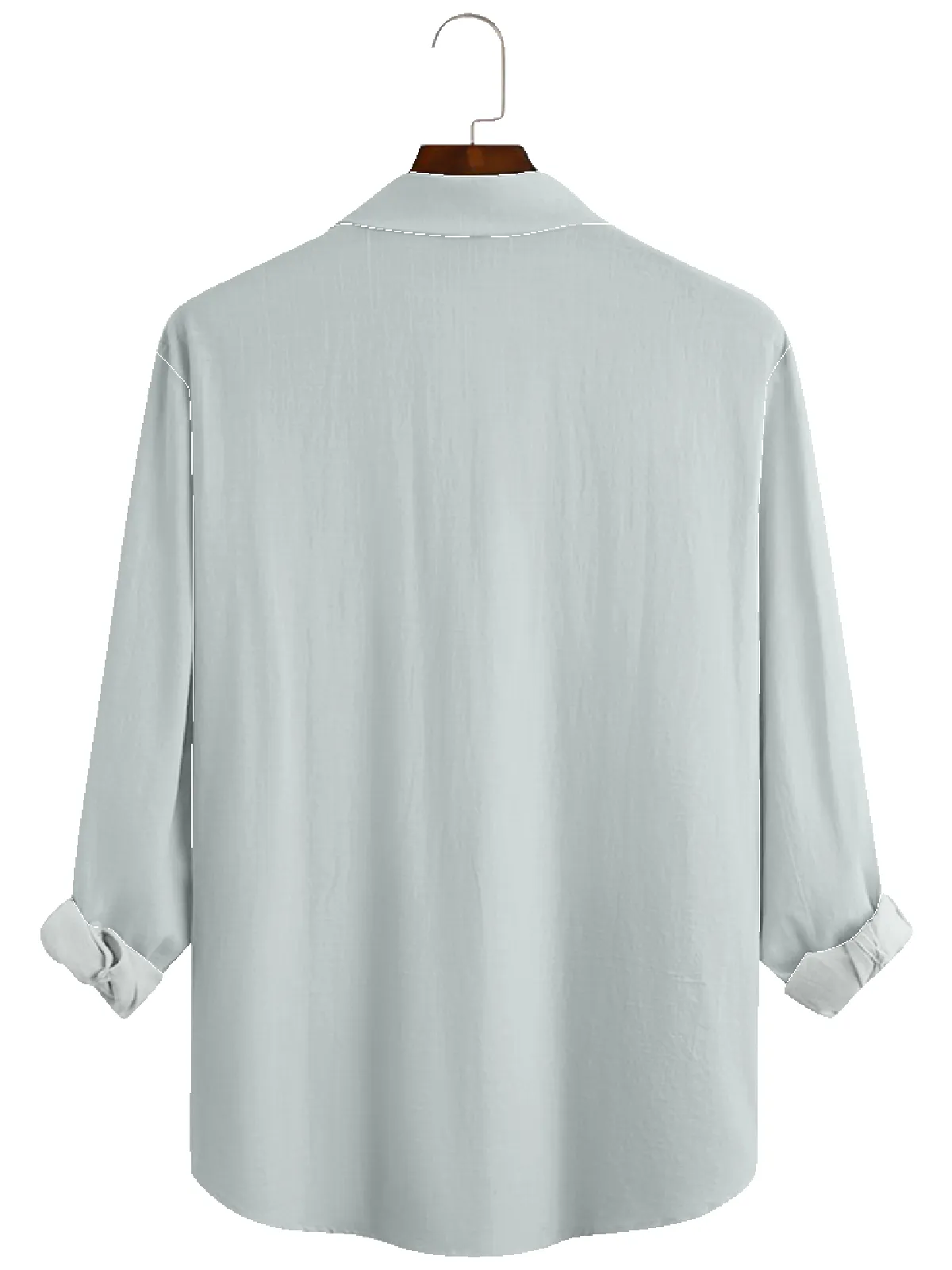 Men's Christmas Time Santa Long Sleeve Shirt sold by Eleven Oasis product image thumbnail 2