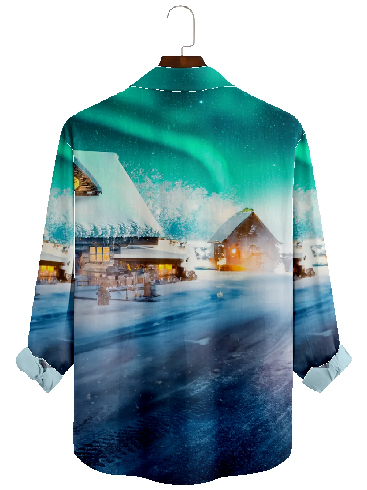Men's Christmas Santa Driving Beetle Long Sleeve Shirt sold by Eleven Oasis product image thumbnail 2