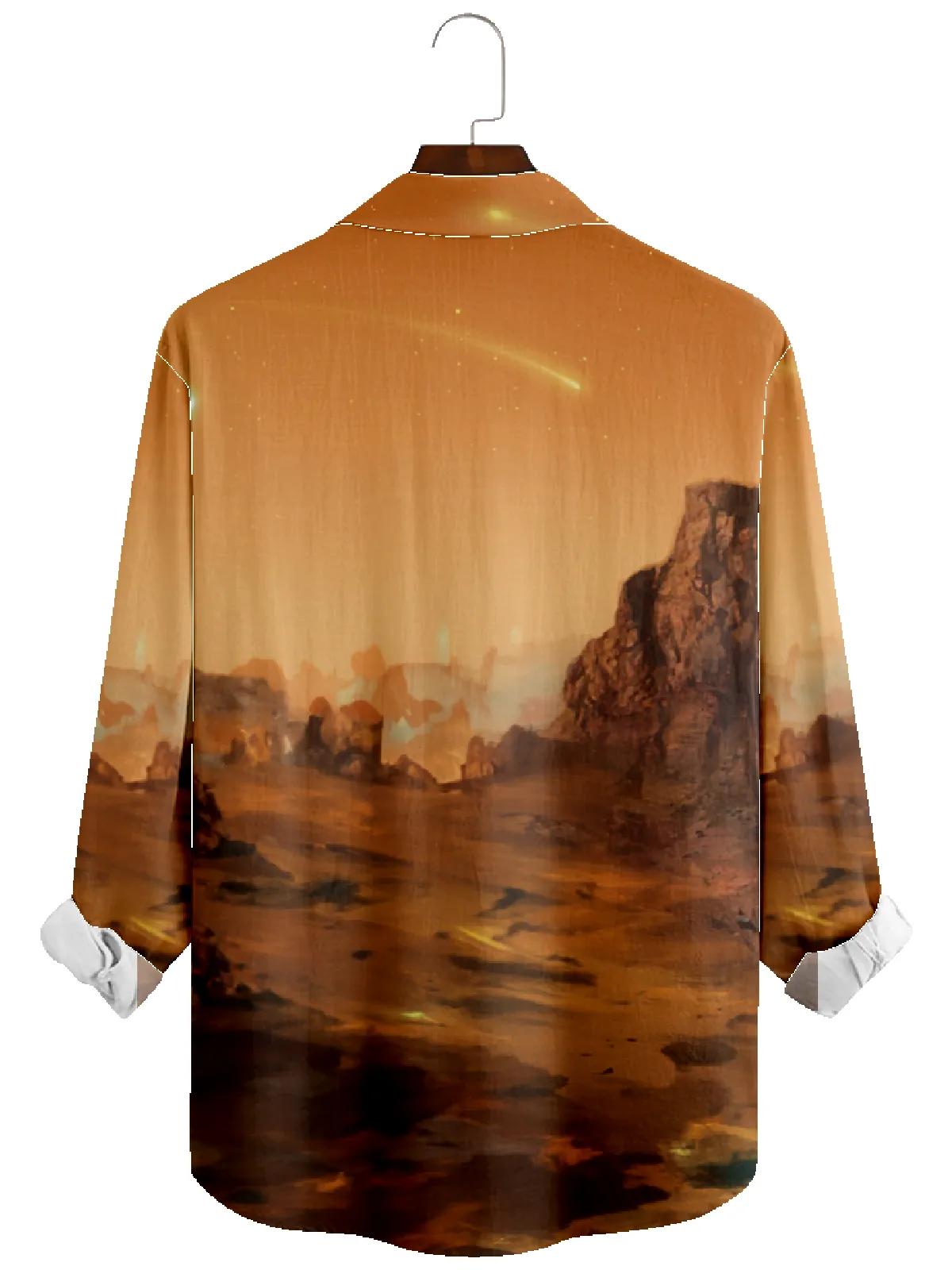 Men's Christmas Santa On Mars Long Sleeve Shirt sold by Eleven Oasis product image thumbnail 2
