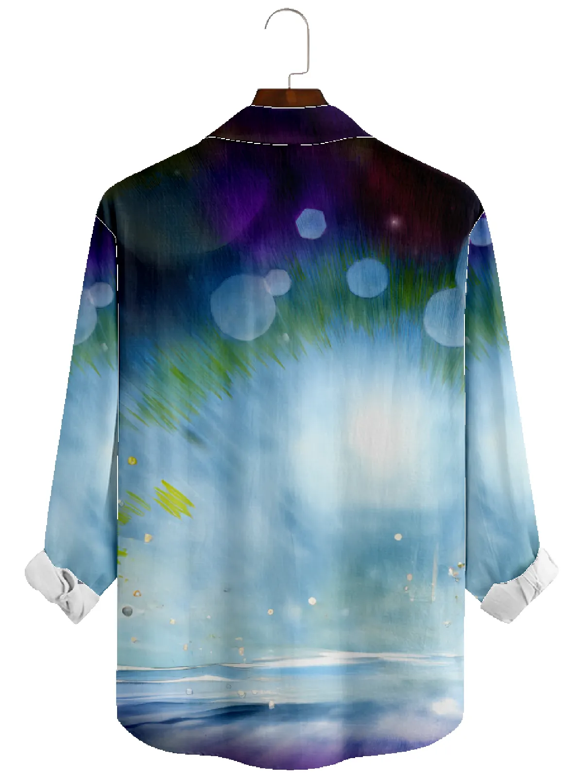 Men's Santa Snowmobile Ride Christmas Long Sleeve Shirt sold by Eleven Oasis product image thumbnail 2