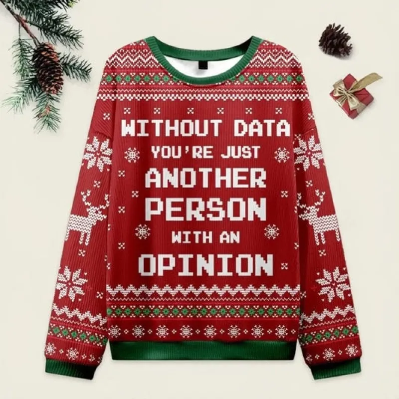 Without Data Ugly Christmas Sweater sold by Eleven Oasis