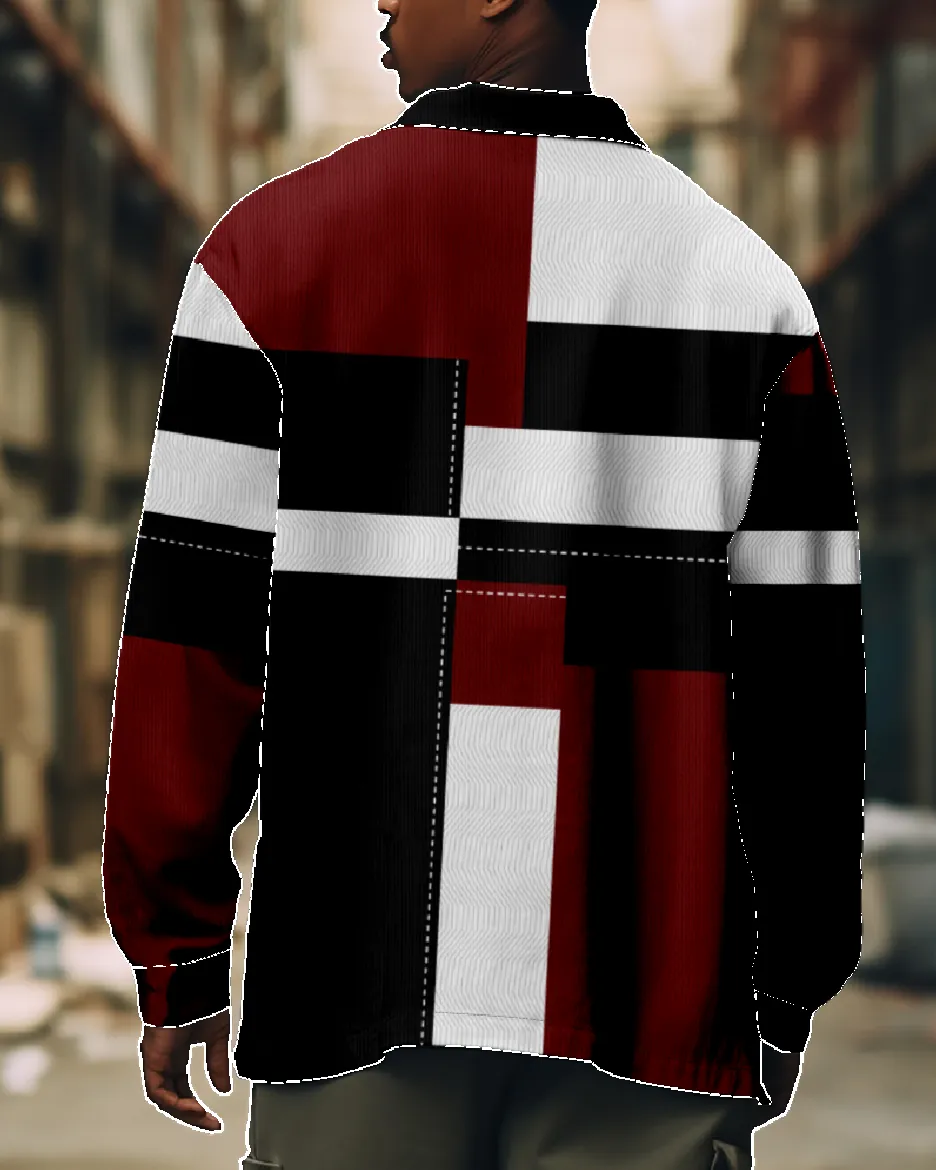 Men's Modern Everyday Striped Long Sleeve Shirt sold by Eleven Oasis product image thumbnail 2