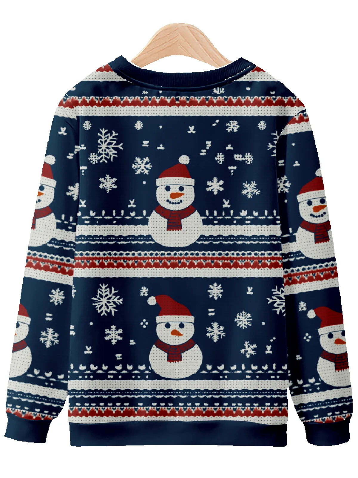 Happy Snowman Festive Christmas Pattern Sweatshirt sold by Eleven Oasis product image thumbnail 2