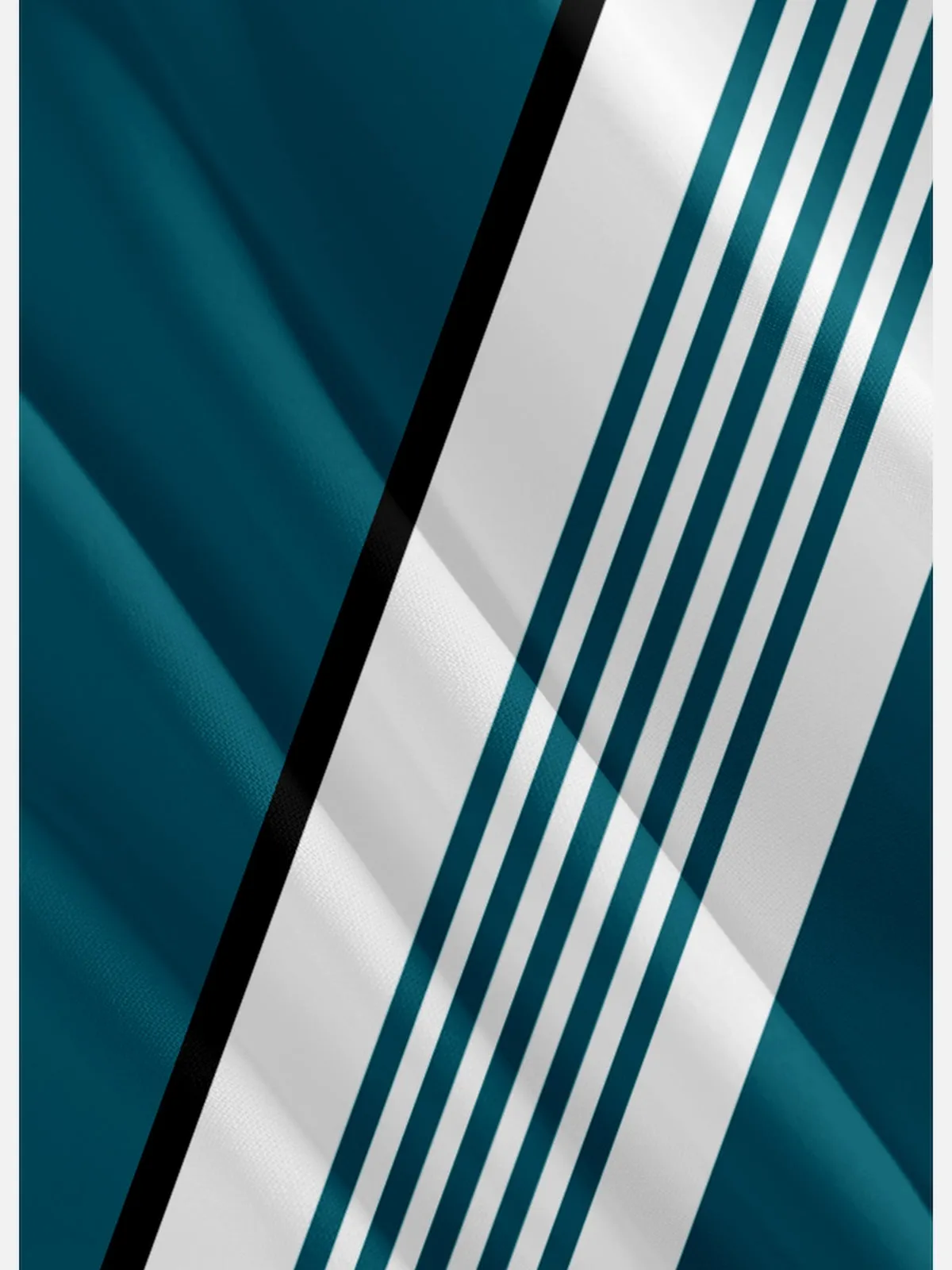 Men's Classic Striped Bowling Short Sleeve Shirt sold by Eleven Oasis product image thumbnail 4