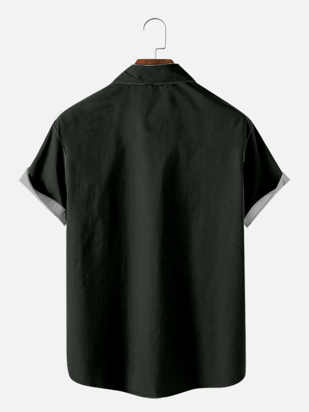 Men's Vertical Stripe Casual Short Sleeve Shirt sold by Eleven Oasis product image thumbnail 2