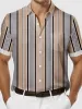 Men's Casual Everyday Striped Short Sleeve Shirt sold by Eleven Oasis
