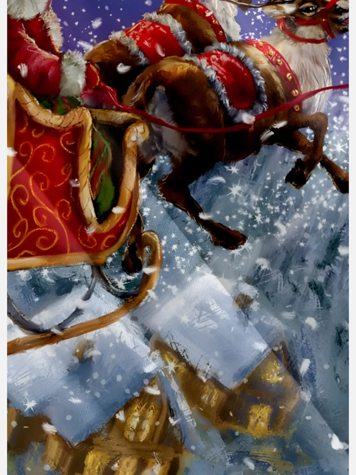 Men's Santa's Sleigh Ride Christmas Short Sleeve Shirt sold by Eleven Oasis product image thumbnail 4