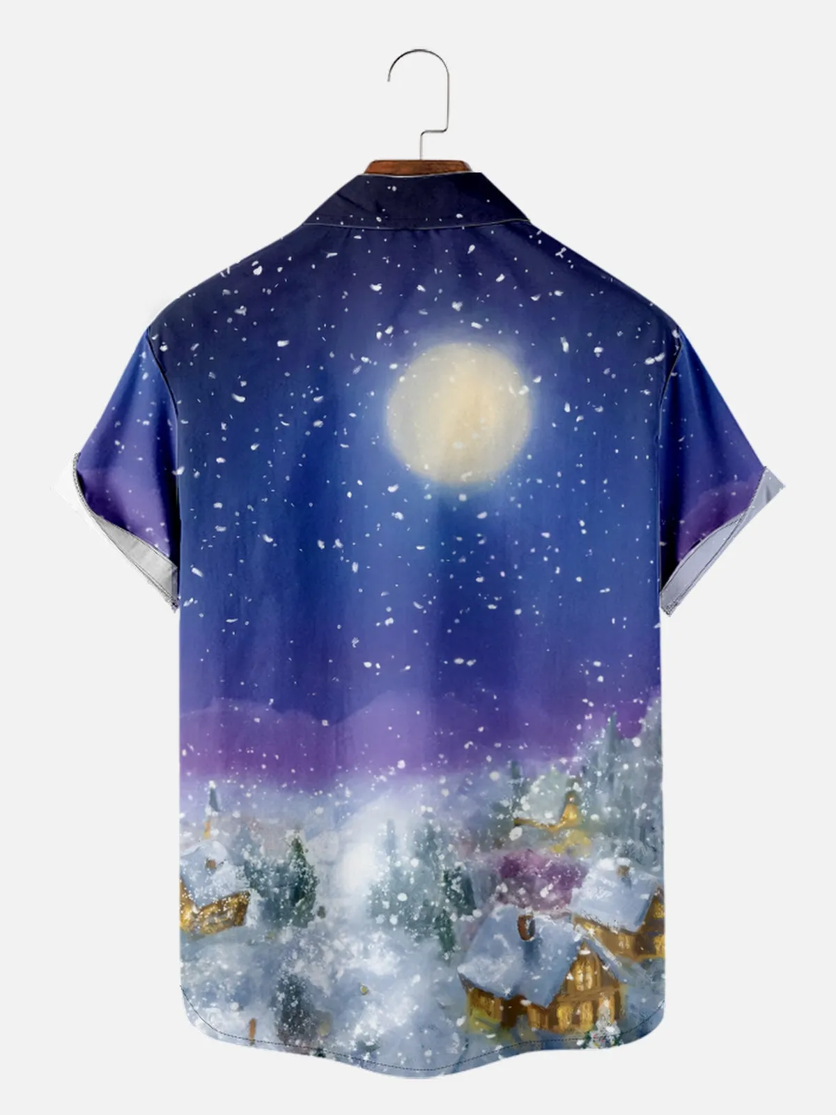 Men's Santa's Sleigh Ride Christmas Short Sleeve Shirt sold by Eleven Oasis product image thumbnail 2