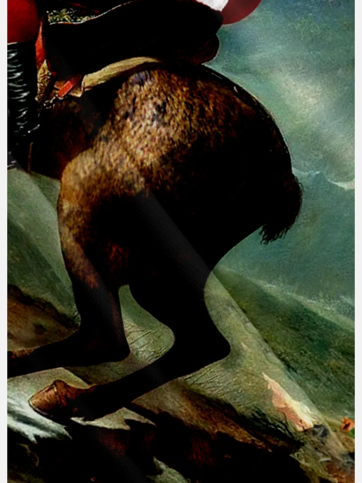 Men's Santa Riding Reindeer Christmas Short Sleeve Shirt sold by Eleven Oasis product image thumbnail 4