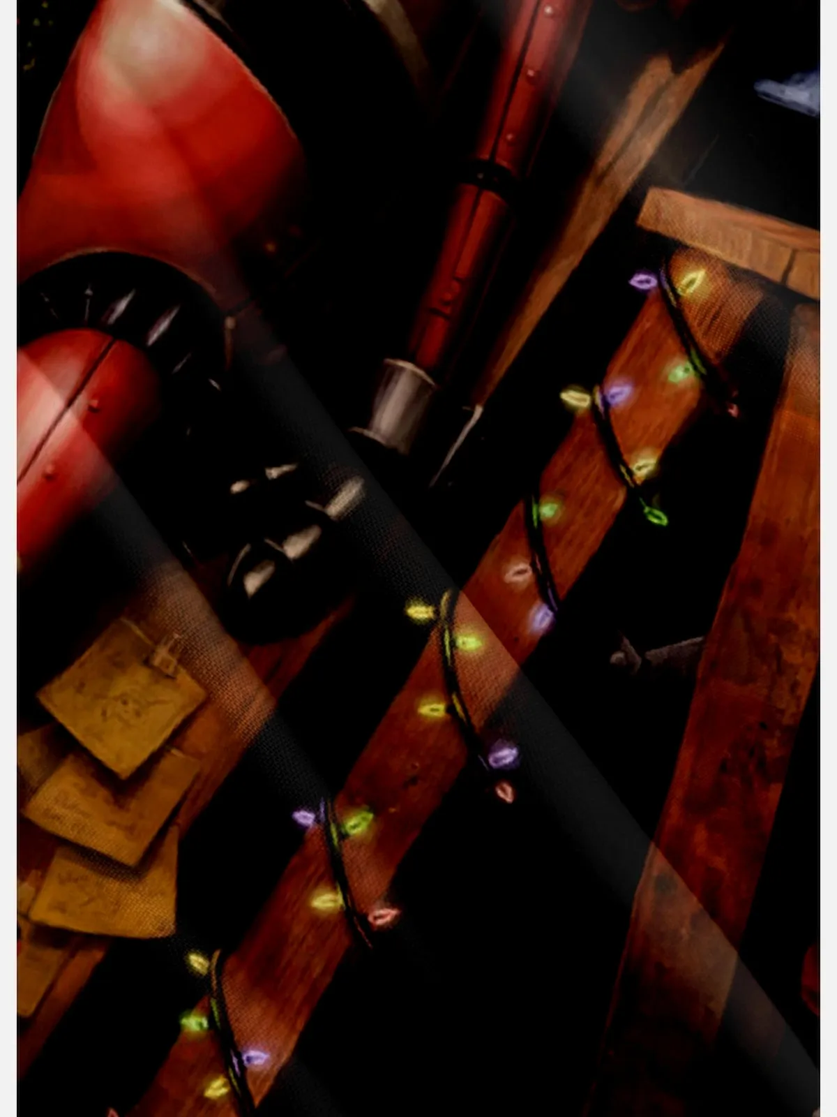 Men's Elves Building Mechanical Santa Short Sleeve Shirt sold by Eleven Oasis product image thumbnail 4