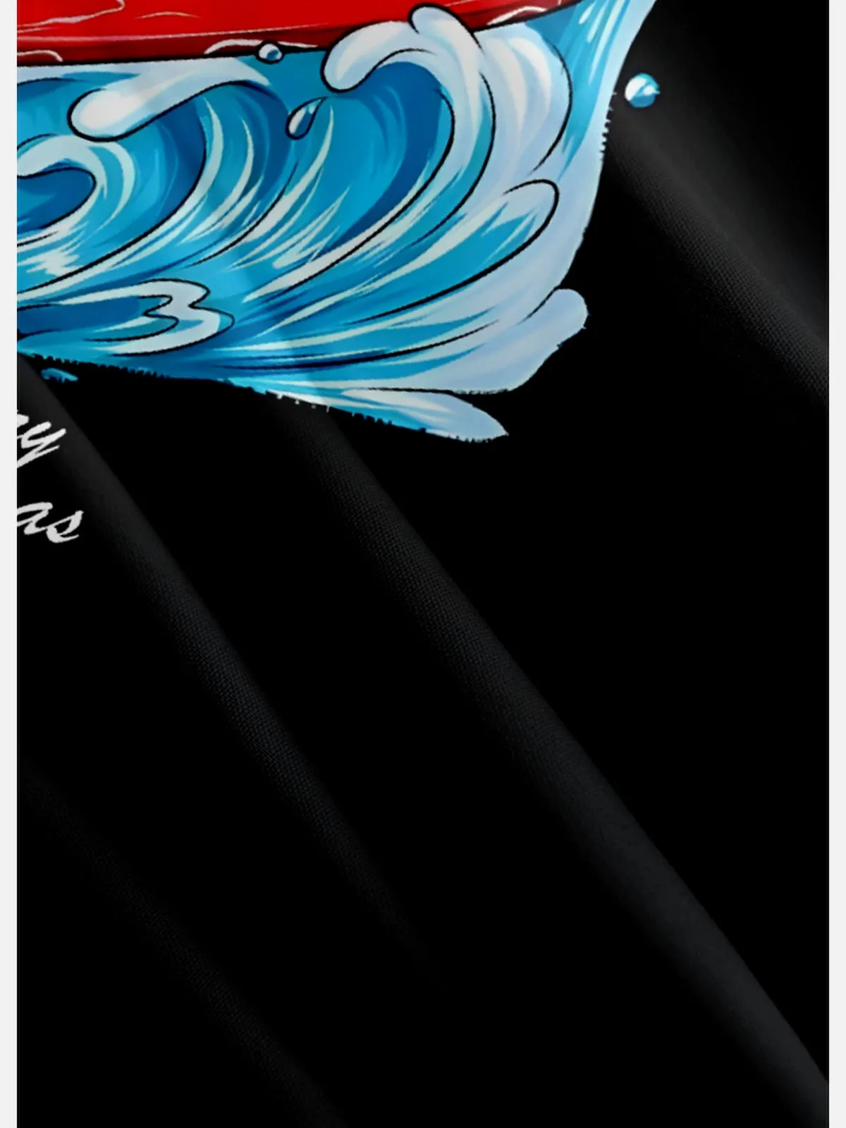 Men's Surfing Santa Merry Christmas Short Sleeve Shirt sold by Eleven Oasis product image thumbnail 4