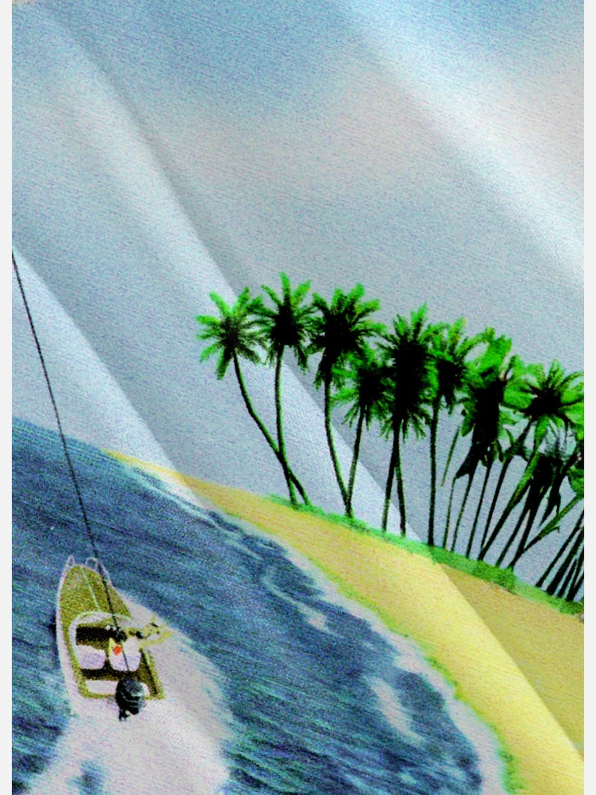 Men's Santa Parasailing Christmas Adventure Short Sleeve Shirt sold by Eleven Oasis product image thumbnail 4