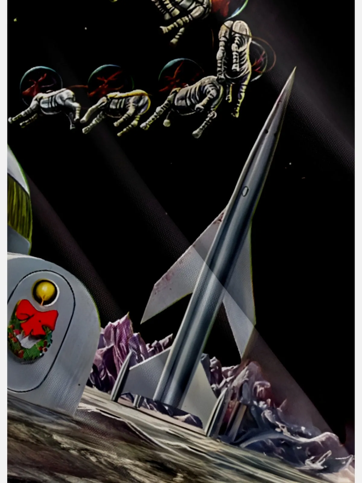 Men's Santa's Galactic Reindeer Christmas Short Sleeve Shirt sold by Eleven Oasis product image thumbnail 4