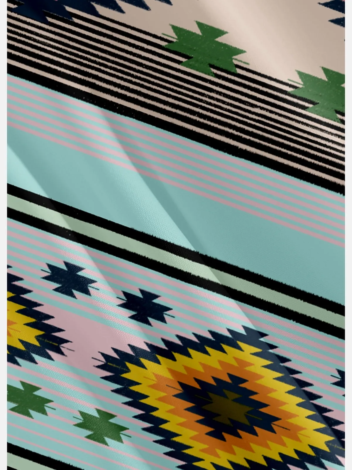 Men's Southwestern Geometric Pattern Short Sleeve Shirt sold by Eleven Oasis product image thumbnail 4