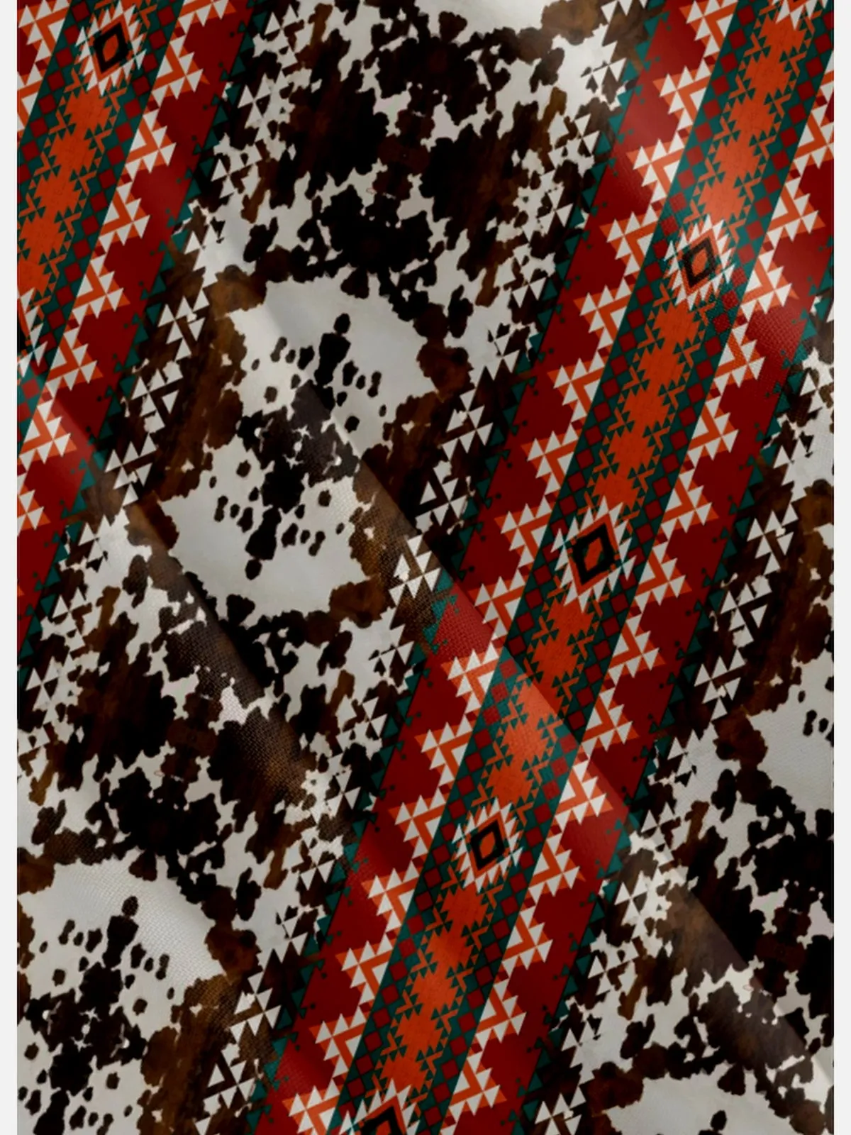 Men's Aztec Geometric Pattern Short Sleeve Shirt sold by Eleven Oasis product image thumbnail 4