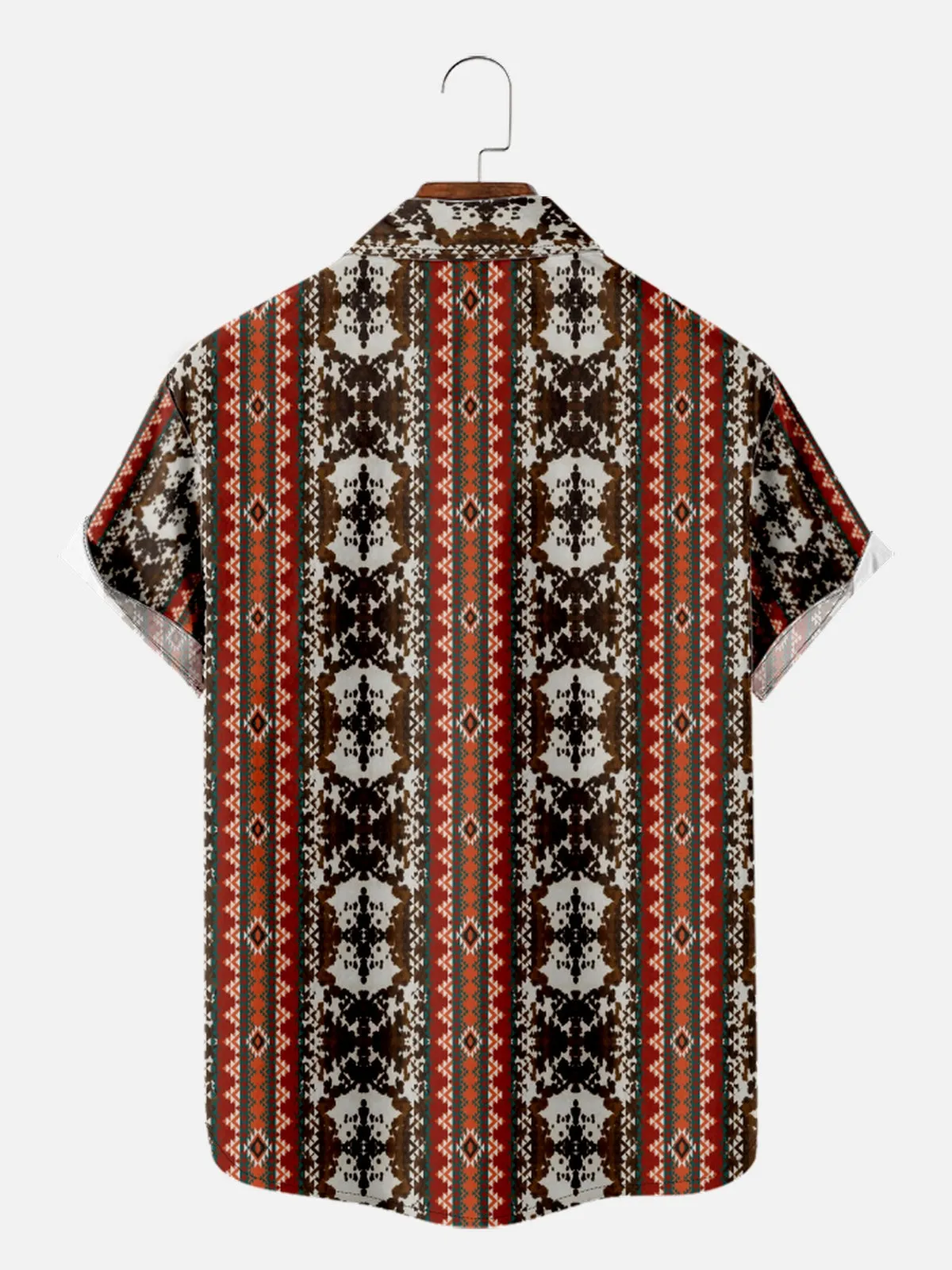 Men's Aztec Geometric Pattern Short Sleeve Shirt sold by Eleven Oasis product image thumbnail 2