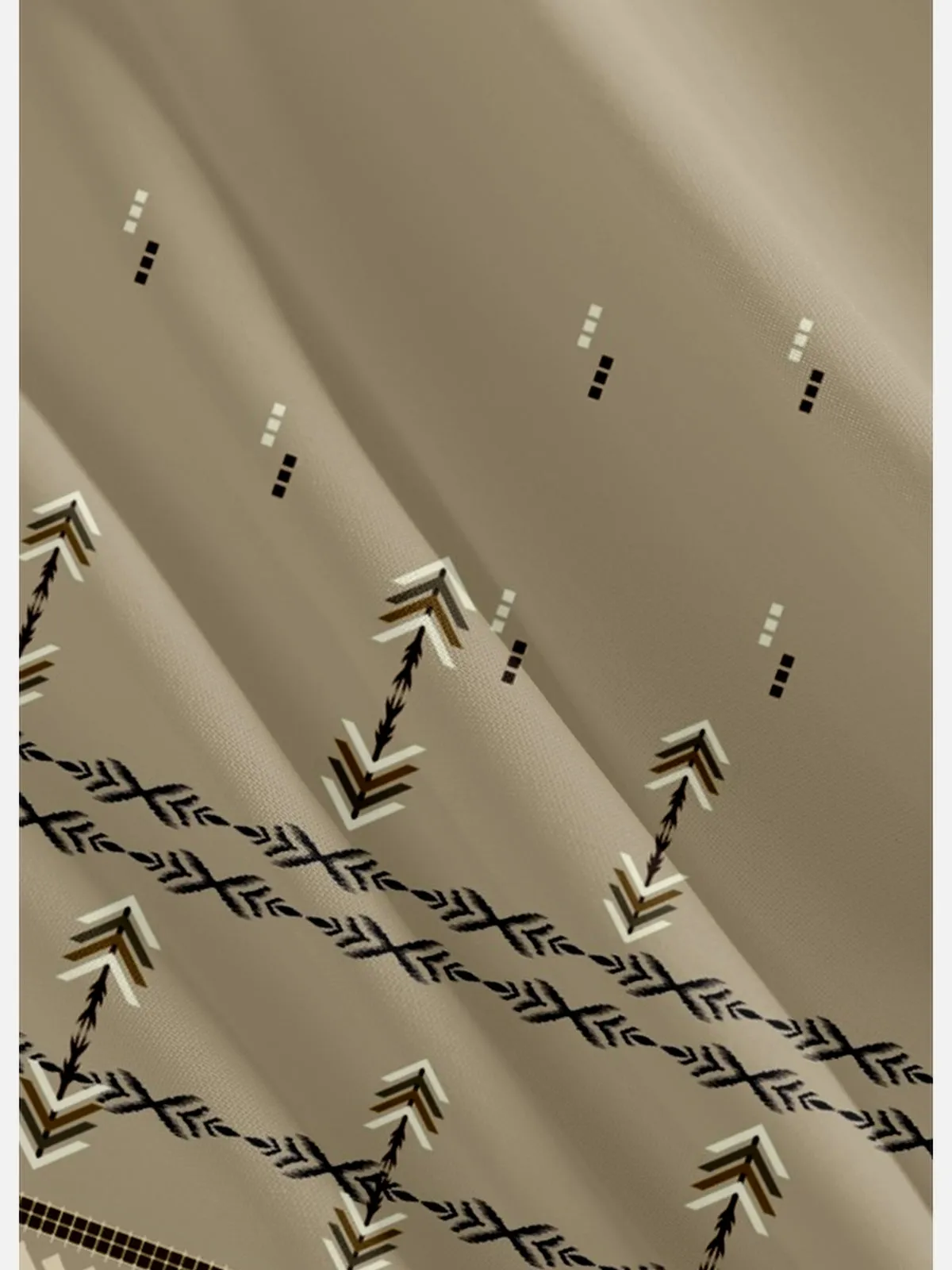 Men's Simple Aztec Print Everyday Short Sleeve Shirt sold by Eleven Oasis product image thumbnail 4