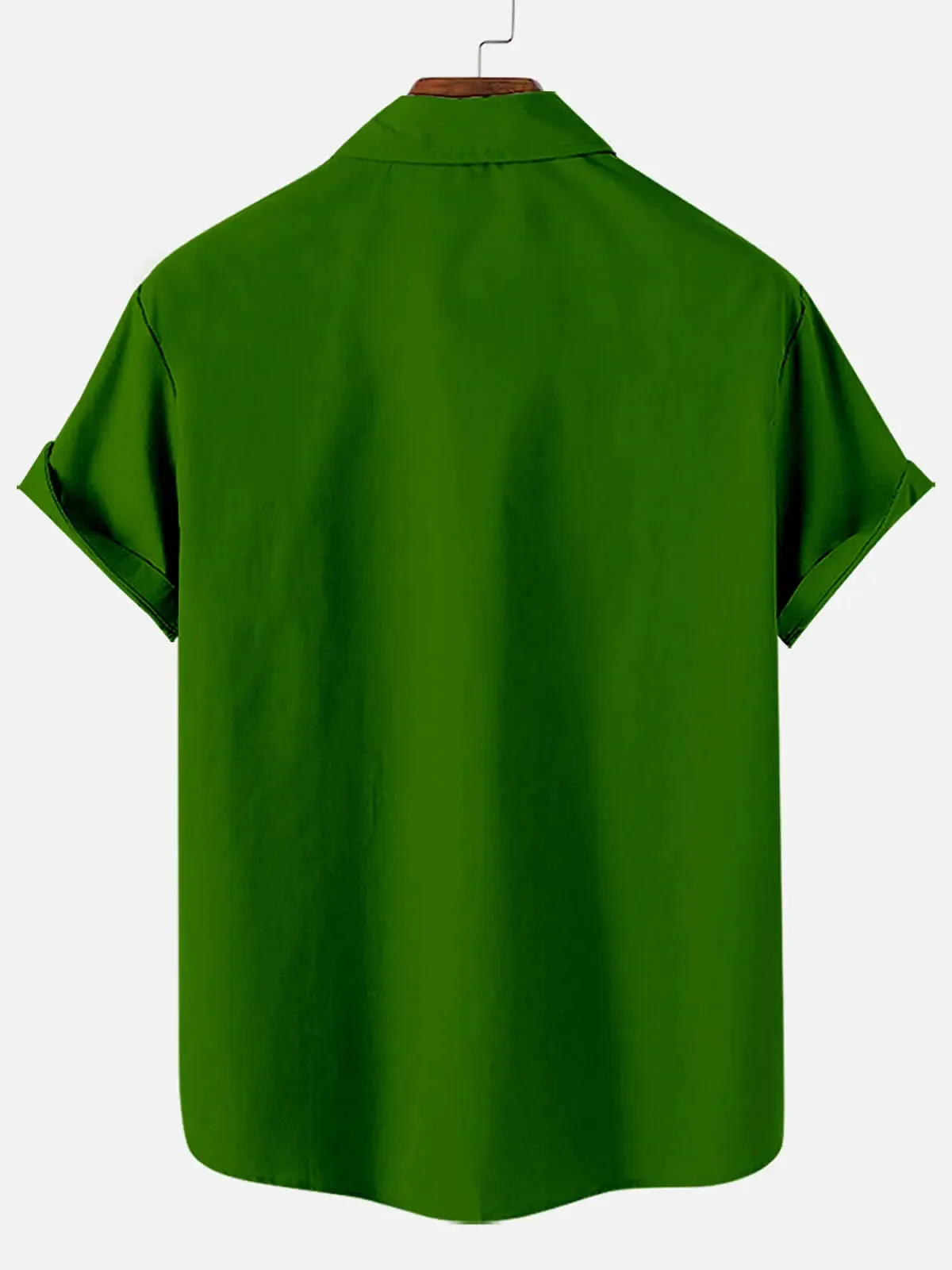 Men's Green Happy St. Patrick’s Day Short Sleeve Shirt sold by Eleven Oasis product image thumbnail 2