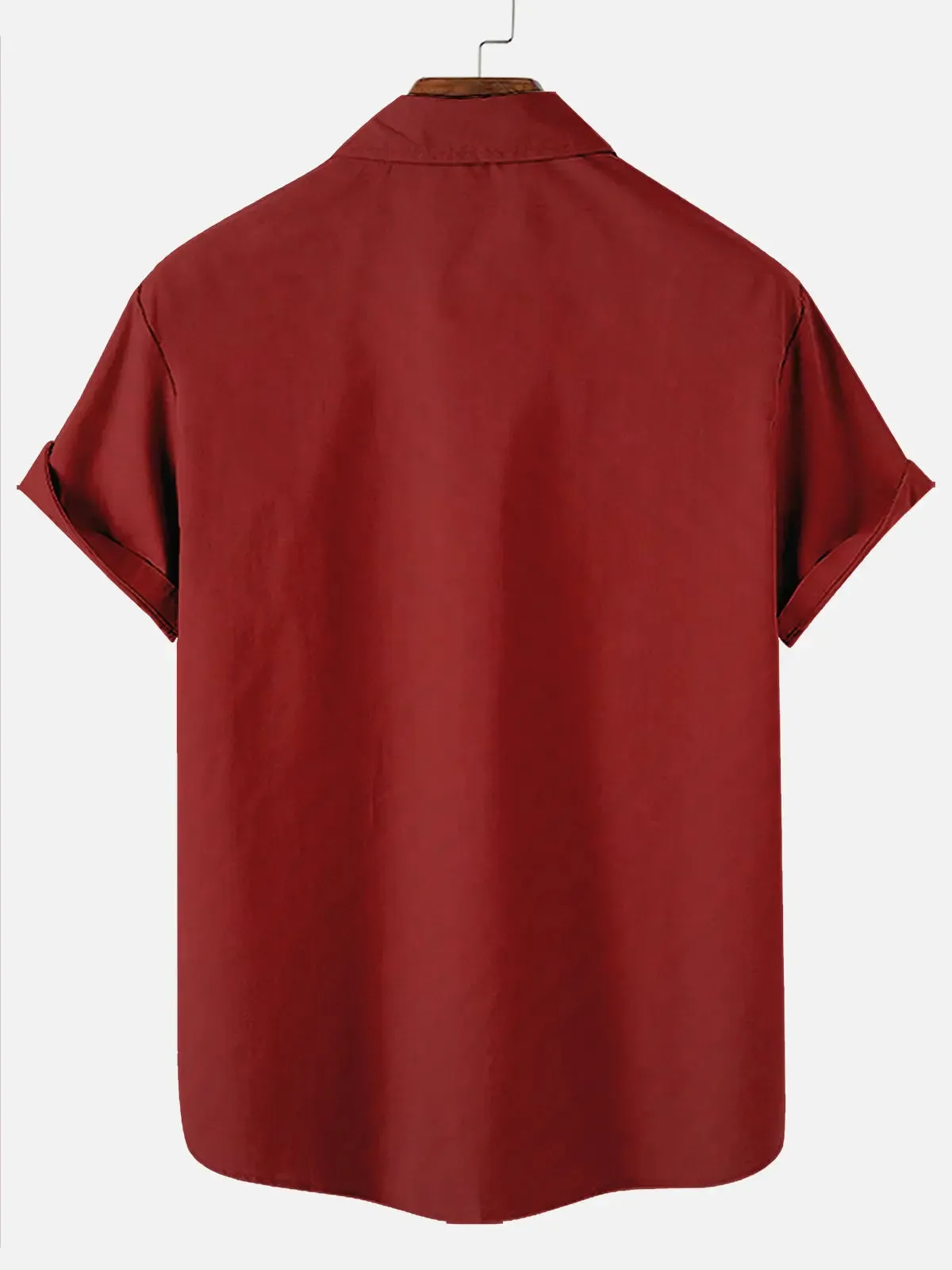 Tall Men's Santa Suit Belt Short Sleeve Shirt sold by Eleven Oasis product image thumbnail 2