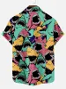 Tall Hawaiian Deep Sea Shark Pattern Men's Short Sleeve Top sold by Eleven Oasis