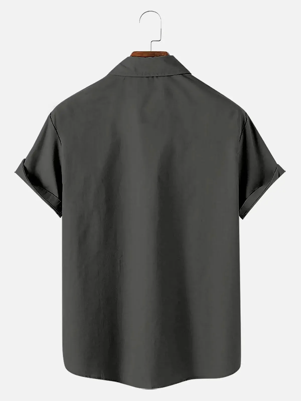 Tall Men's Red Pinstripe Skull Short Sleeve Shirt sold by Eleven Oasis product image thumbnail 2