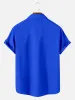 Tall Men's Blue Pinstripe Hot Rod Short Sleeve Shirt sold by Eleven Oasis