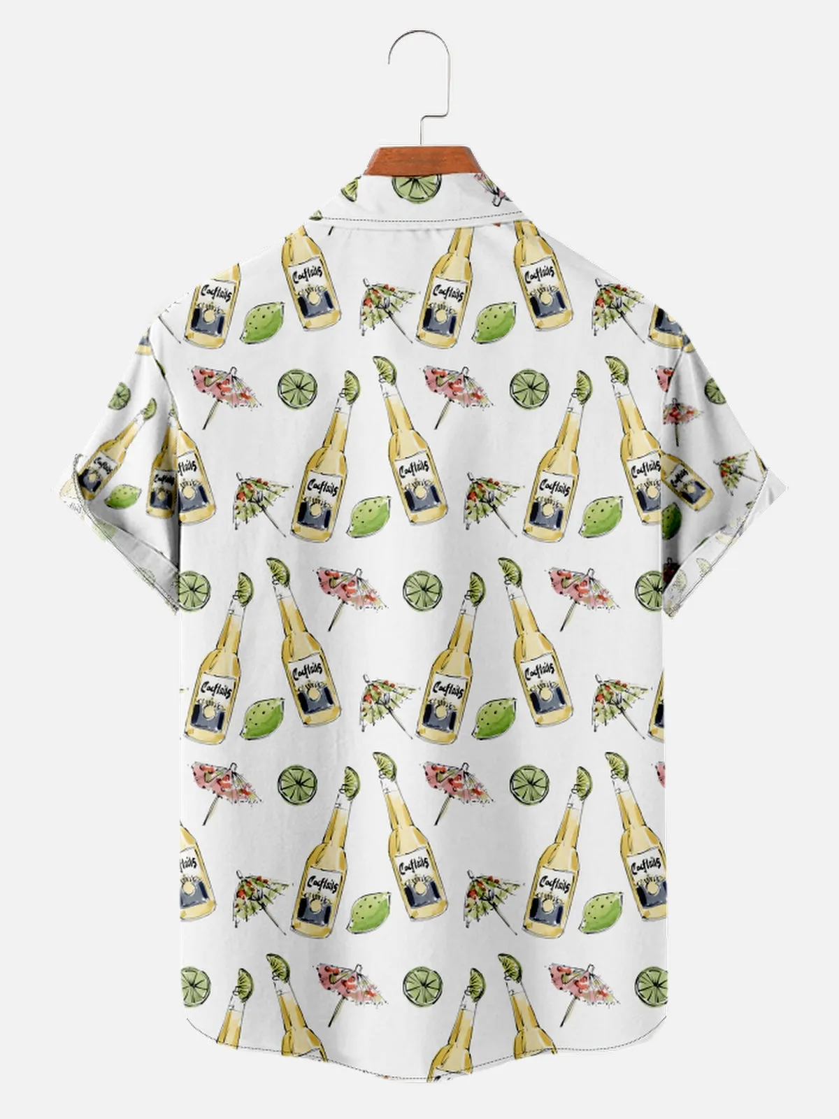 Tall Men's Beer Corona All Over Print Short Sleeve Shirt sold by Eleven Oasis product image thumbnail 2