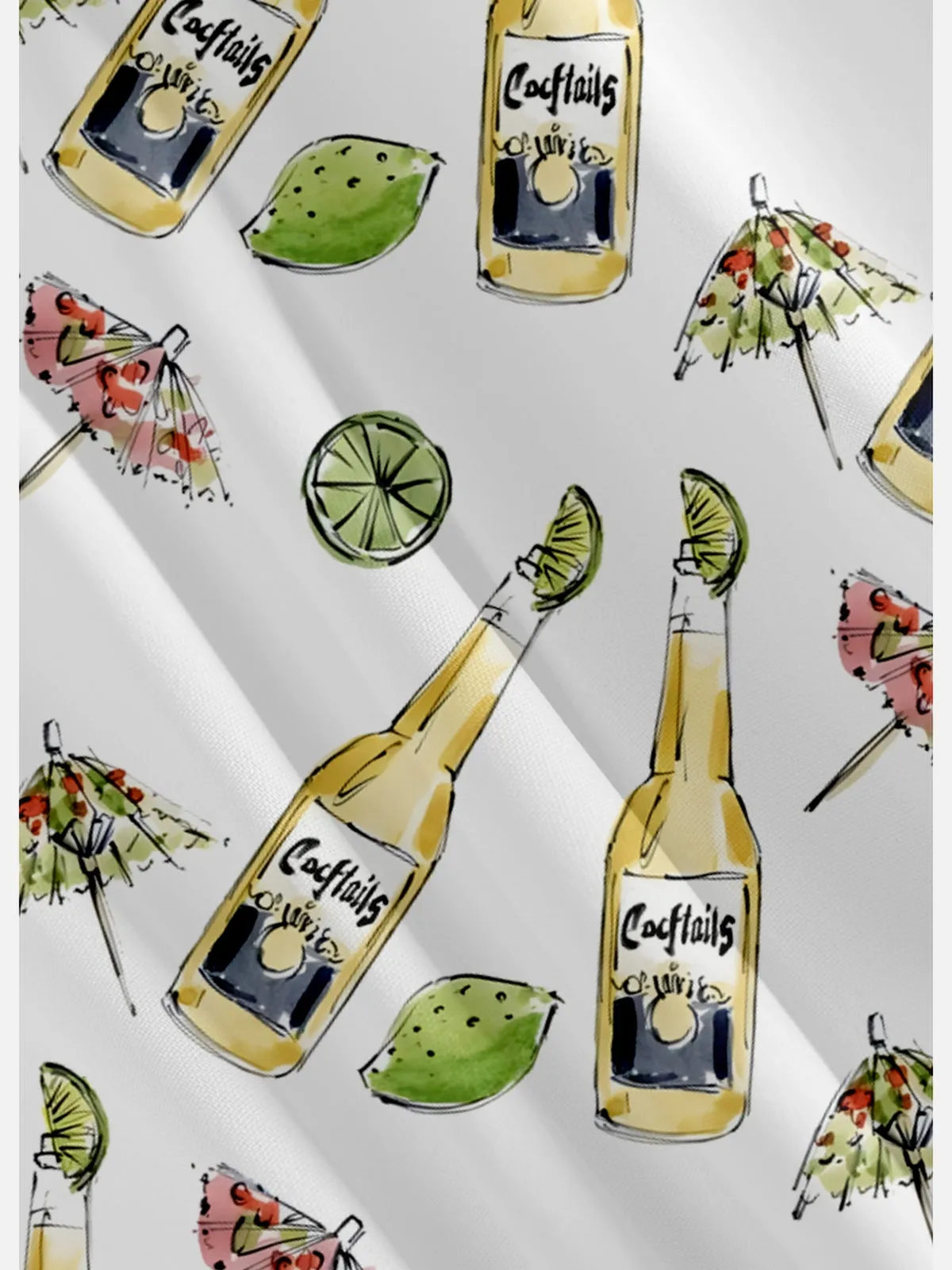 Tall Men's Beer Corona All Over Print Short Sleeve Shirt sold by Eleven Oasis product image thumbnail 3