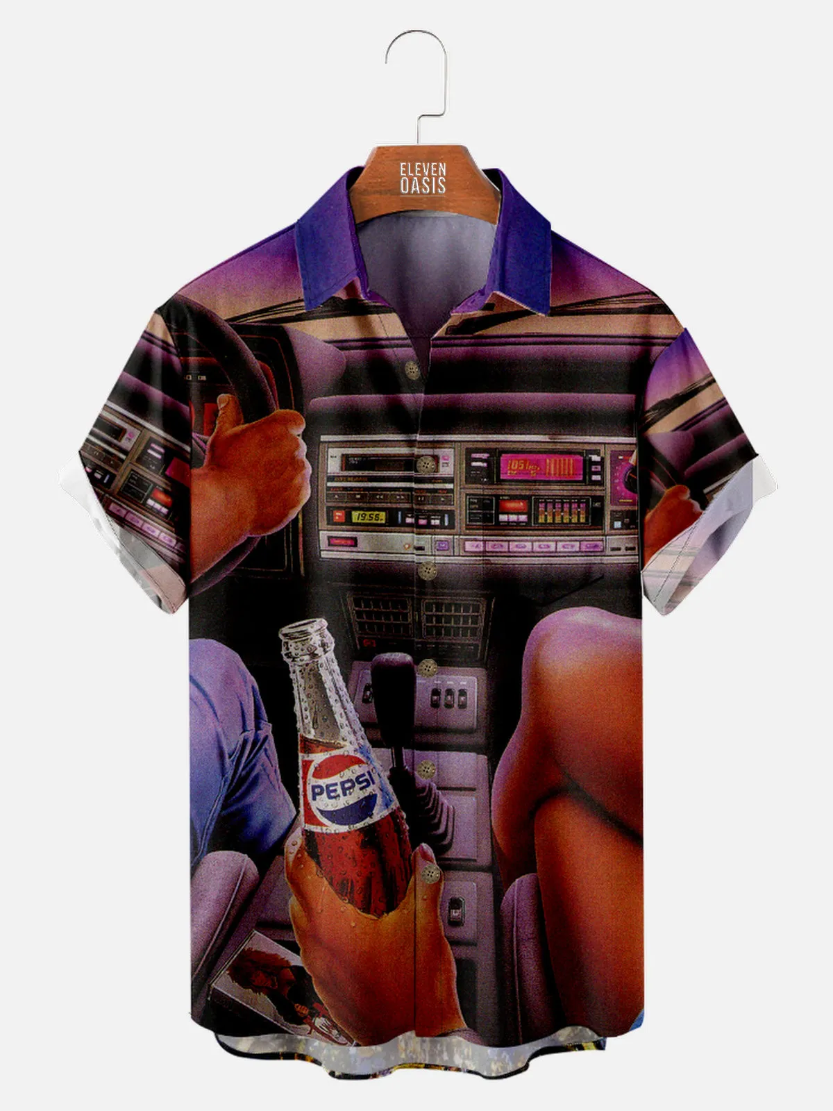 Men's Driving into the Sunset with a Lady and a Pepsi Short Sleeve Shirt sold by Eleven Oasis