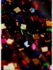 Men's Close-up of Colorful Metallic Confetti Party Short Sleeve Shirt sold by Eleven Oasis