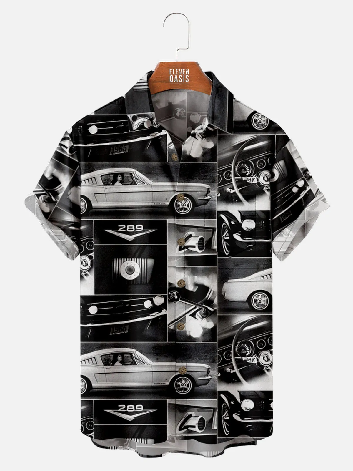 Men's Muscle Car 289 Engine Short Sleeve Shirt sold by Eleven Oasis