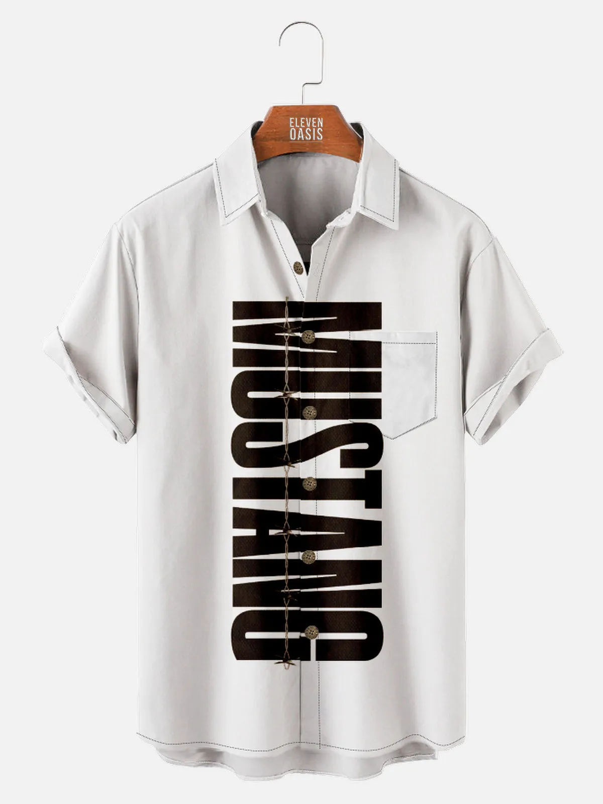 Men's Ford Mustang Western Short Sleeve Shirt sold by Eleven Oasis