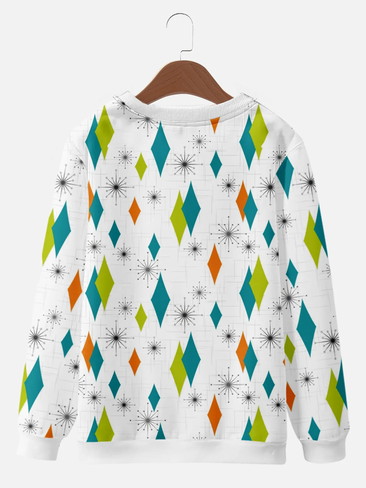 Retro Diamond Pattern Sweatshirt sold by Eleven Oasis product image thumbnail 2