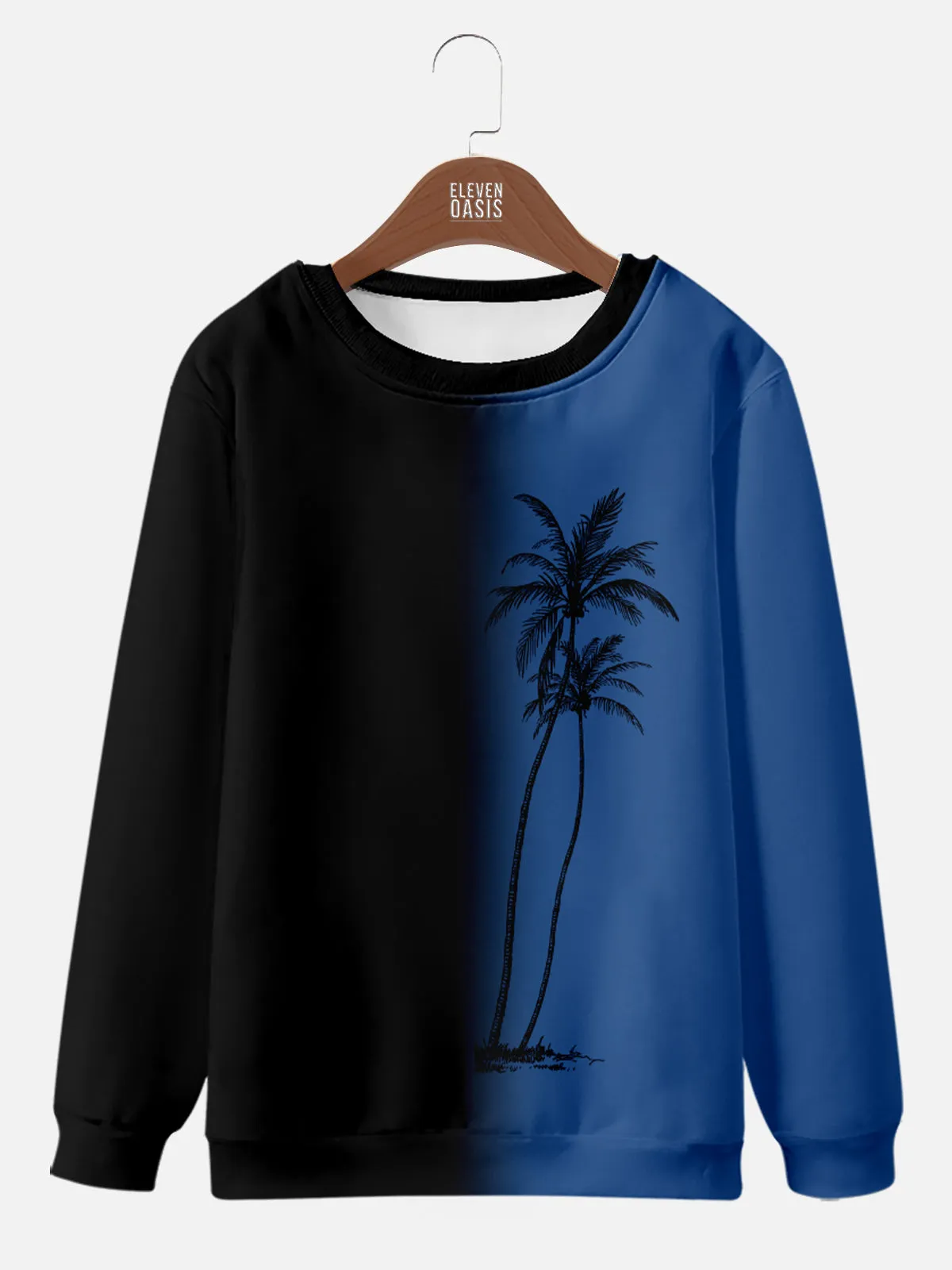 Gradient Palm Tree Hawaiian Sweatshirt sold by Eleven Oasis product image thumbnail 3