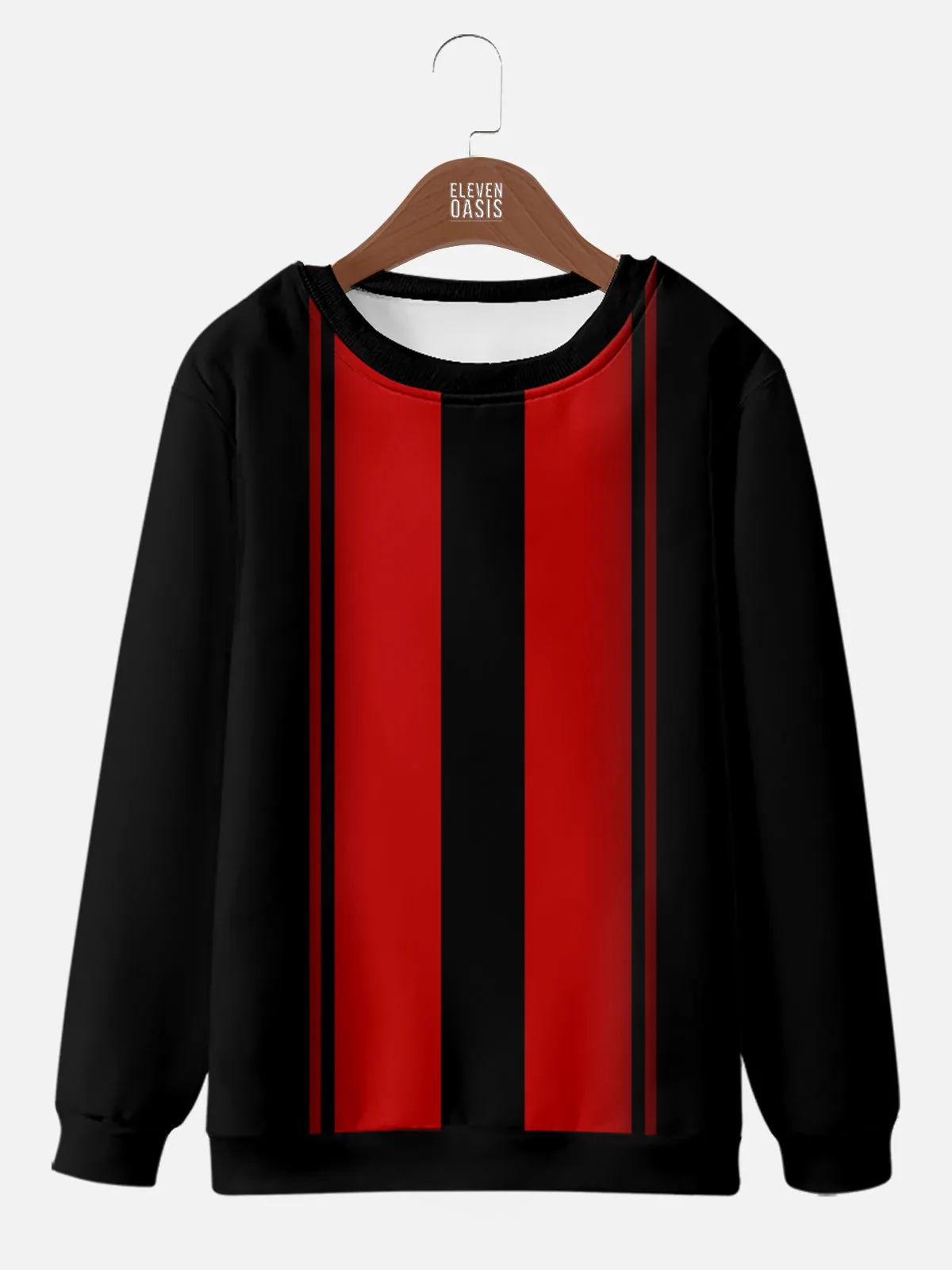 Men's Retro Racing Stripe Sweatshirt sold by Eleven Oasis product image thumbnail 3