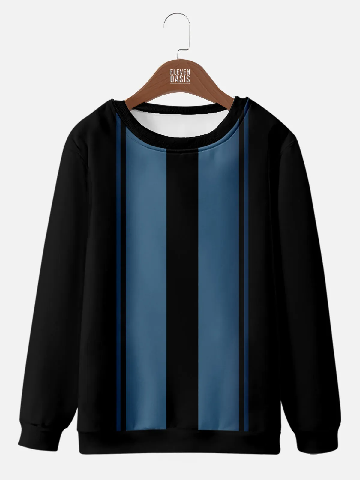 Men's Retro Racing Stripe Sweatshirt sold by Eleven Oasis