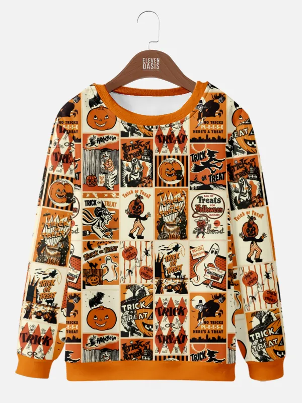 Men's Vintage Halloween Patches Hoodie sold by Eleven Oasis