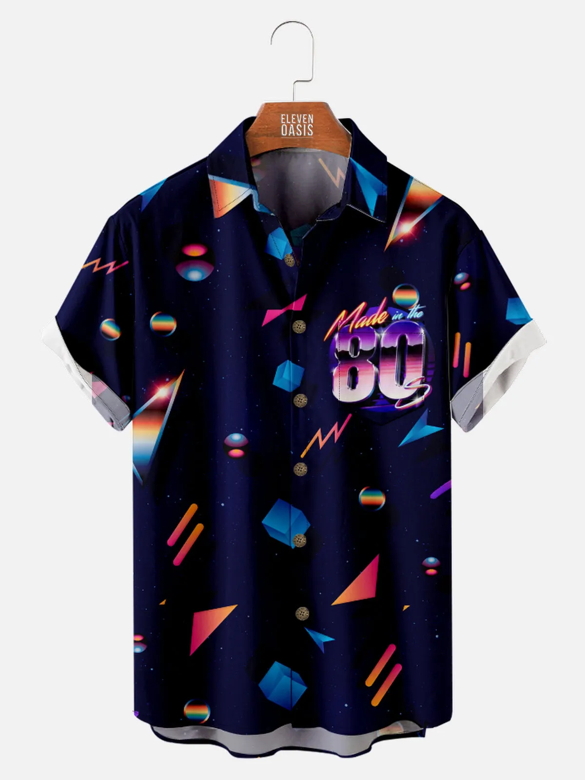 Men's Retro 80s "Made in the 80s" Short Sleeve Shirt sold by Eleven Oasis