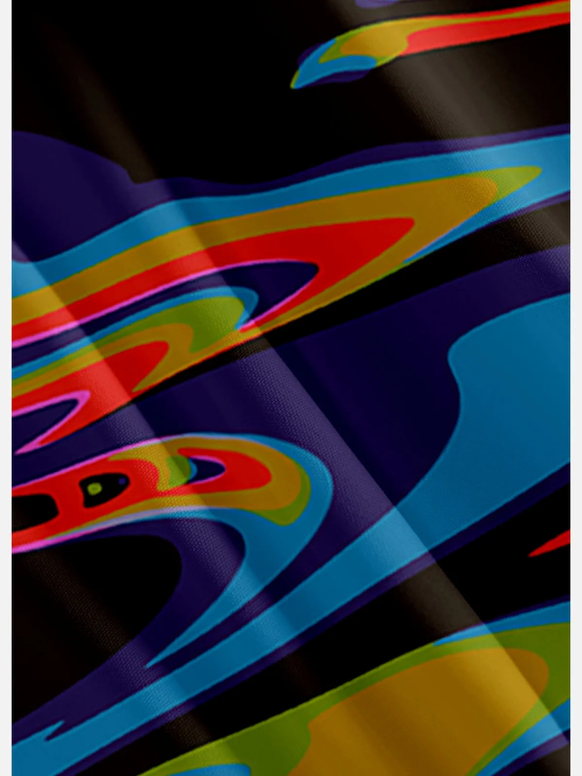 Men's Psychedelic Swirl Pattern Short Sleeve Shirt sold by Eleven Oasis product image thumbnail 3