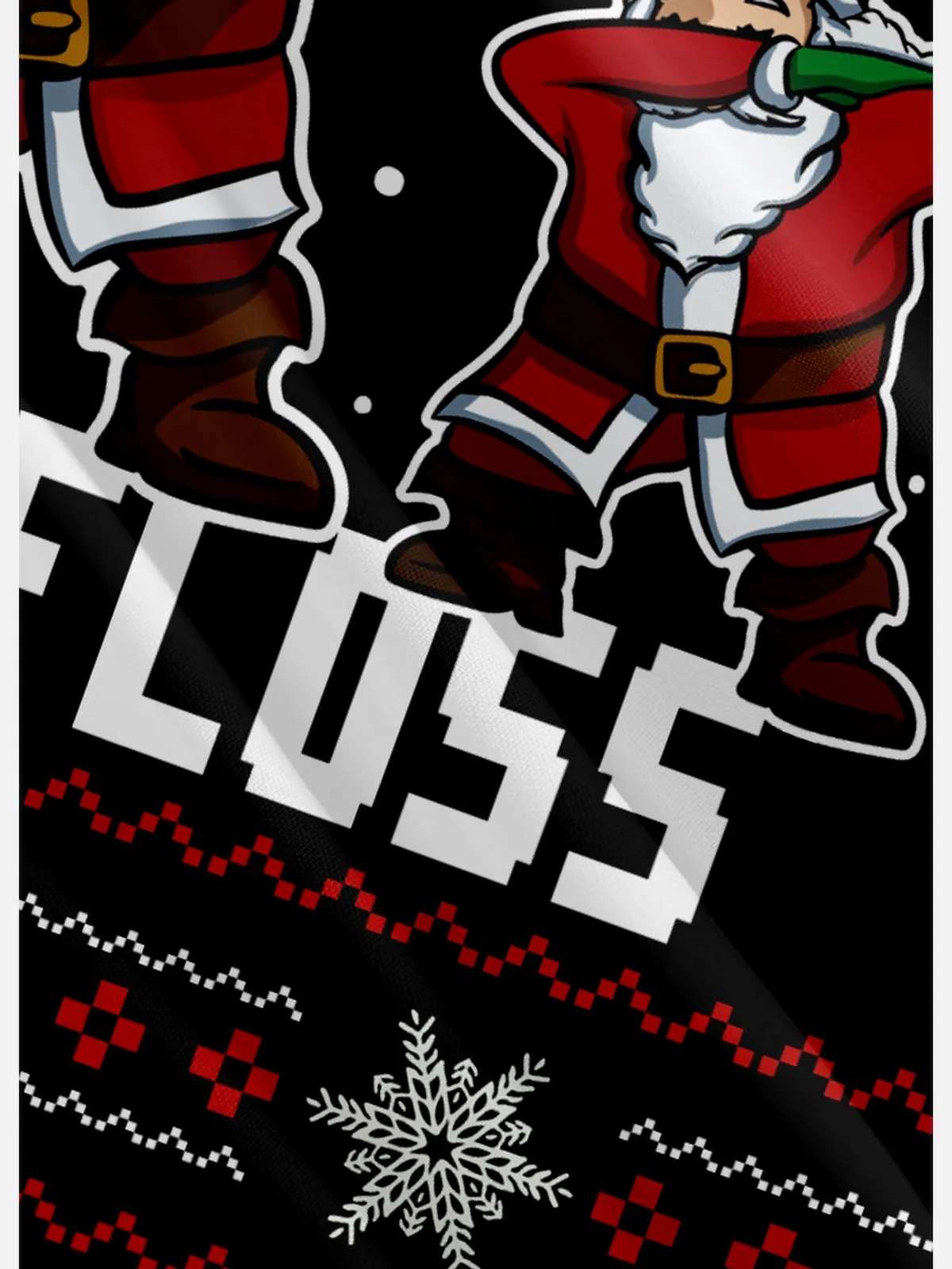 Men's Here Come Santa Floss Short Sleeve Shirt sold by Eleven Oasis product image thumbnail 3