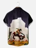 Men's Western Rodeo Bronco Short Sleeve Shirt sold by Eleven Oasis