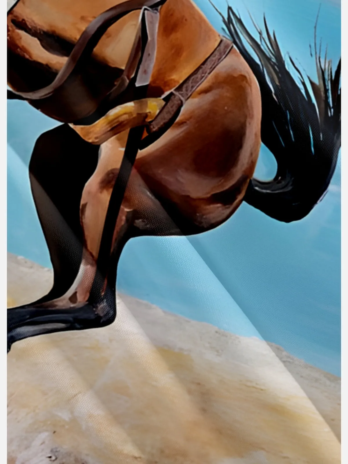 Men's Cowboy Riding a Horse in the Desert Short Sleeve Shirt sold by Eleven Oasis product image thumbnail 3