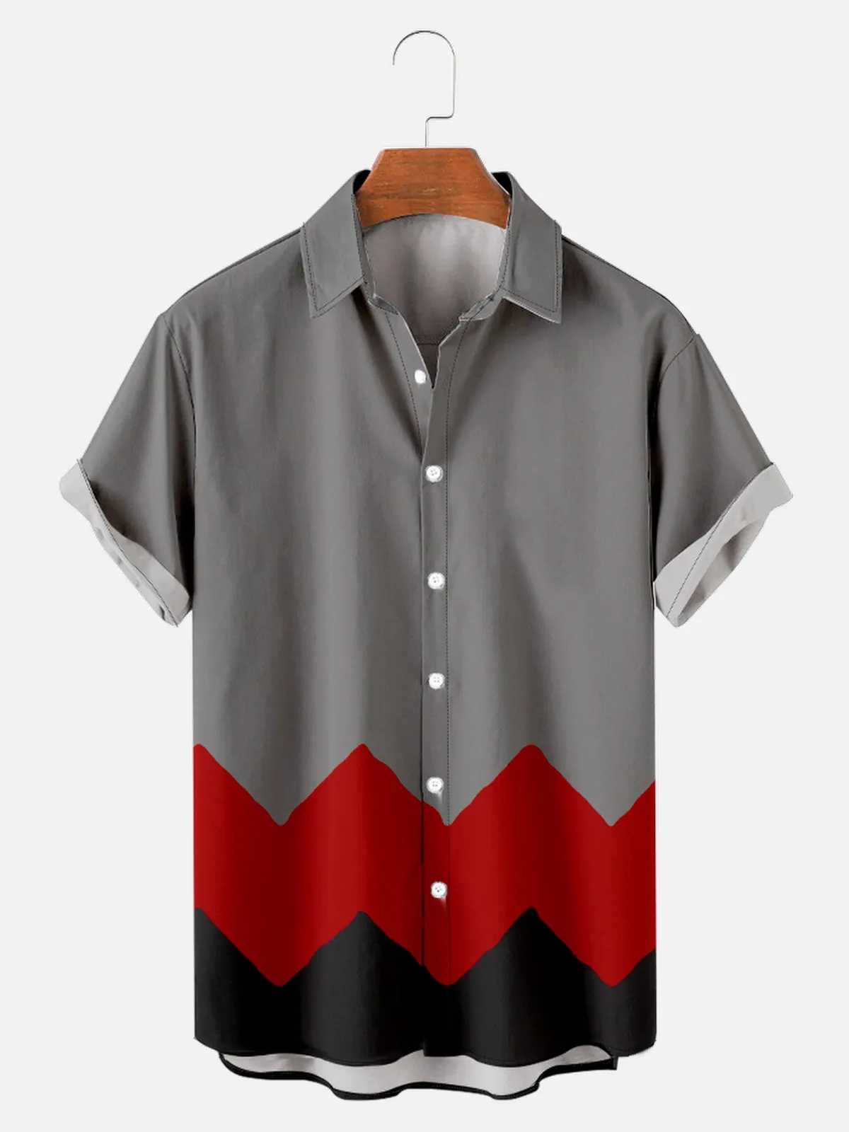 Men's Charlie Brown Zigzag Short Sleeve Shirt sold by Eleven Oasis product image thumbnail 5