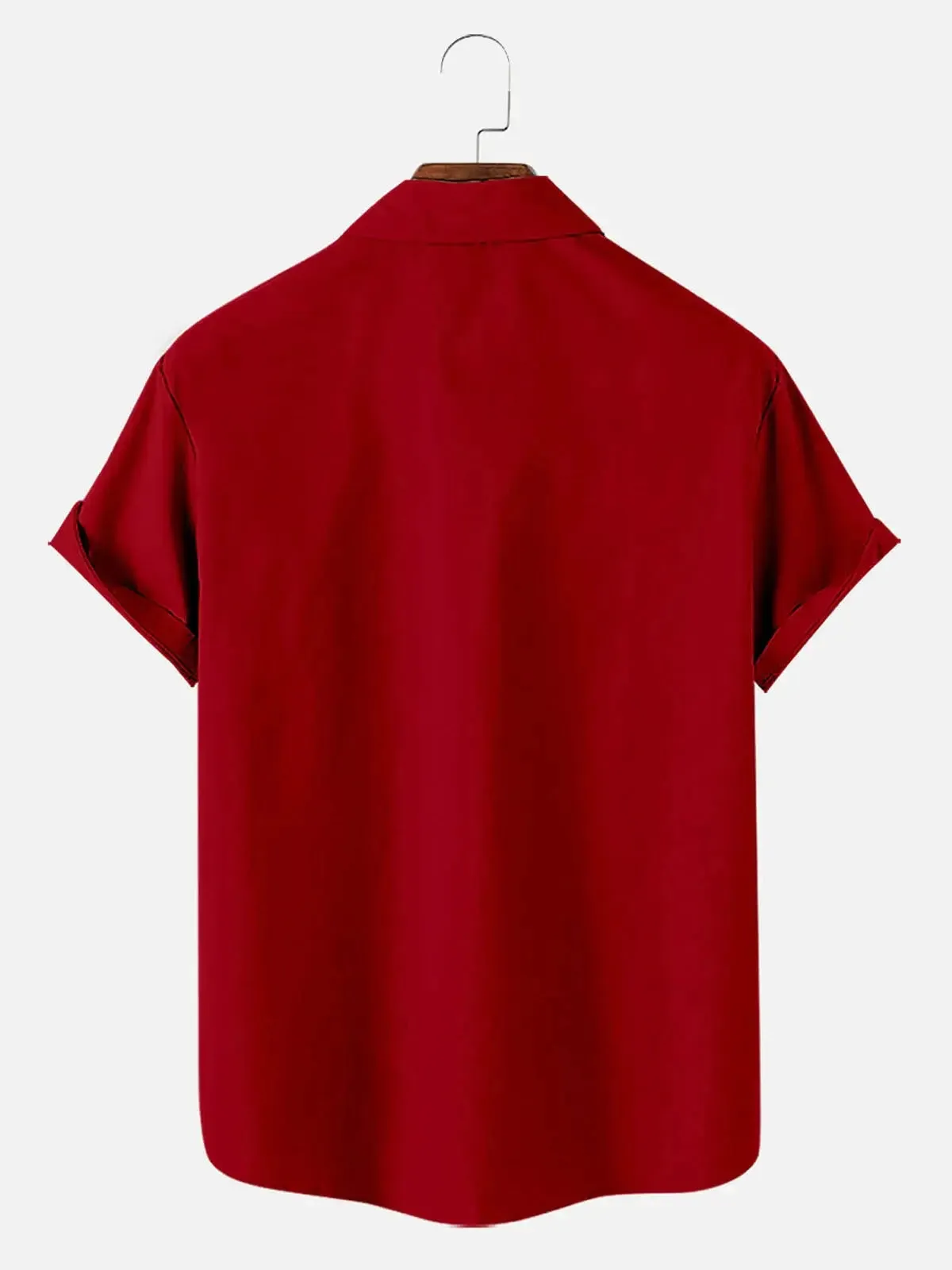 Tall Men's Red and Black Pinstripe Engine Art Short Sleeve Shirt sold by Eleven Oasis product image thumbnail 2