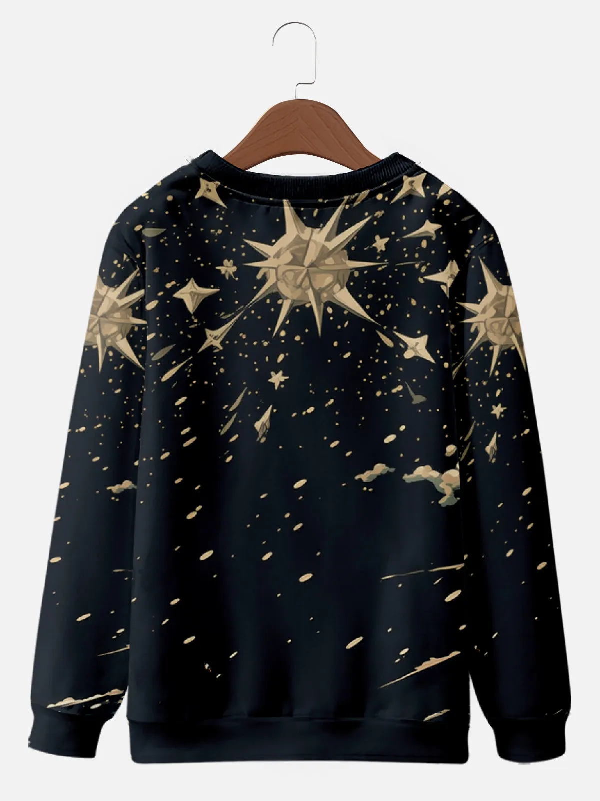 Vintage-Look Santa on a Motorcycle Merry Christmas Sweatshirt sold by Eleven Oasis product image thumbnail 2