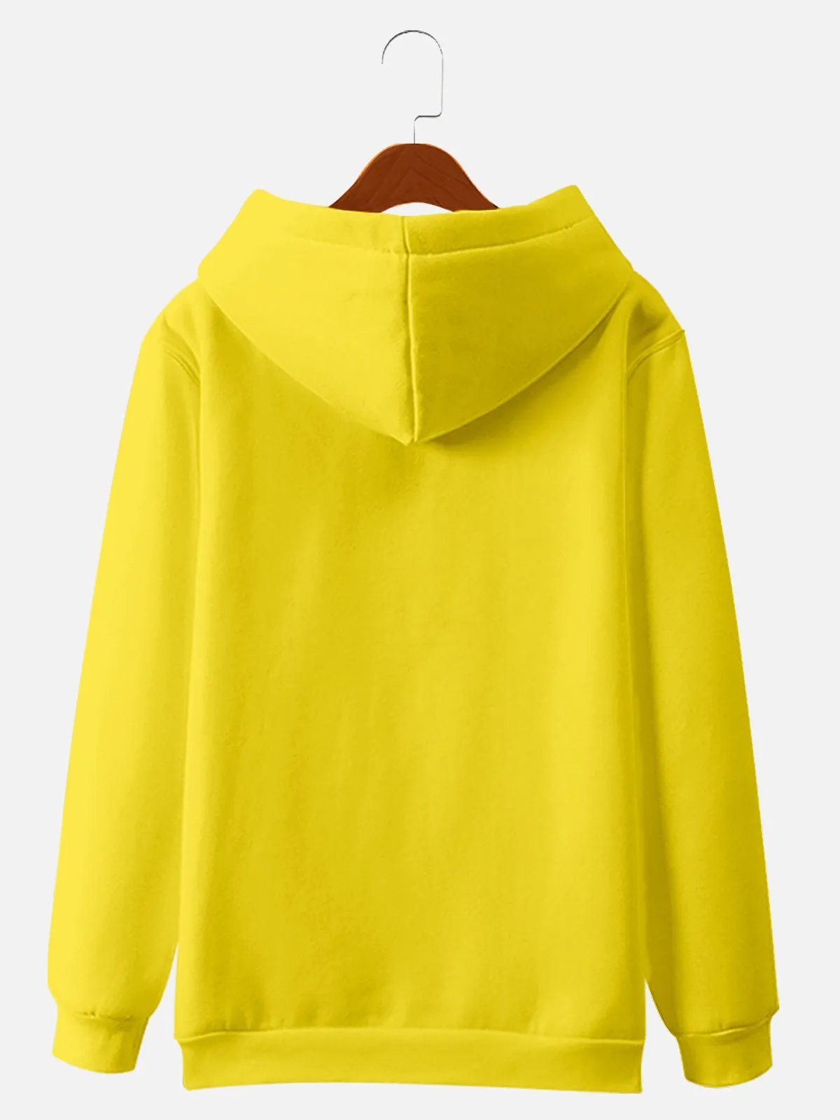 Santa on a Motorcycle Merry Christmas Yellow Hoodie sold by Eleven Oasis product image thumbnail 2