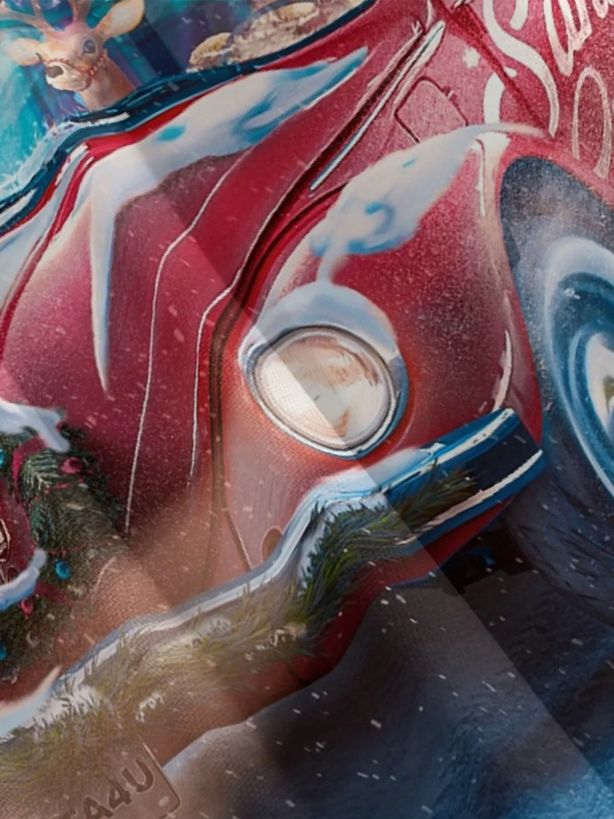 Men's Christmas Road Trip Beetle Short Sleeve Shirt sold by Eleven Oasis product image thumbnail 3