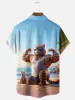 Men's Buff Beach Cat Workout Short Sleeve Shirt sold by Eleven Oasis