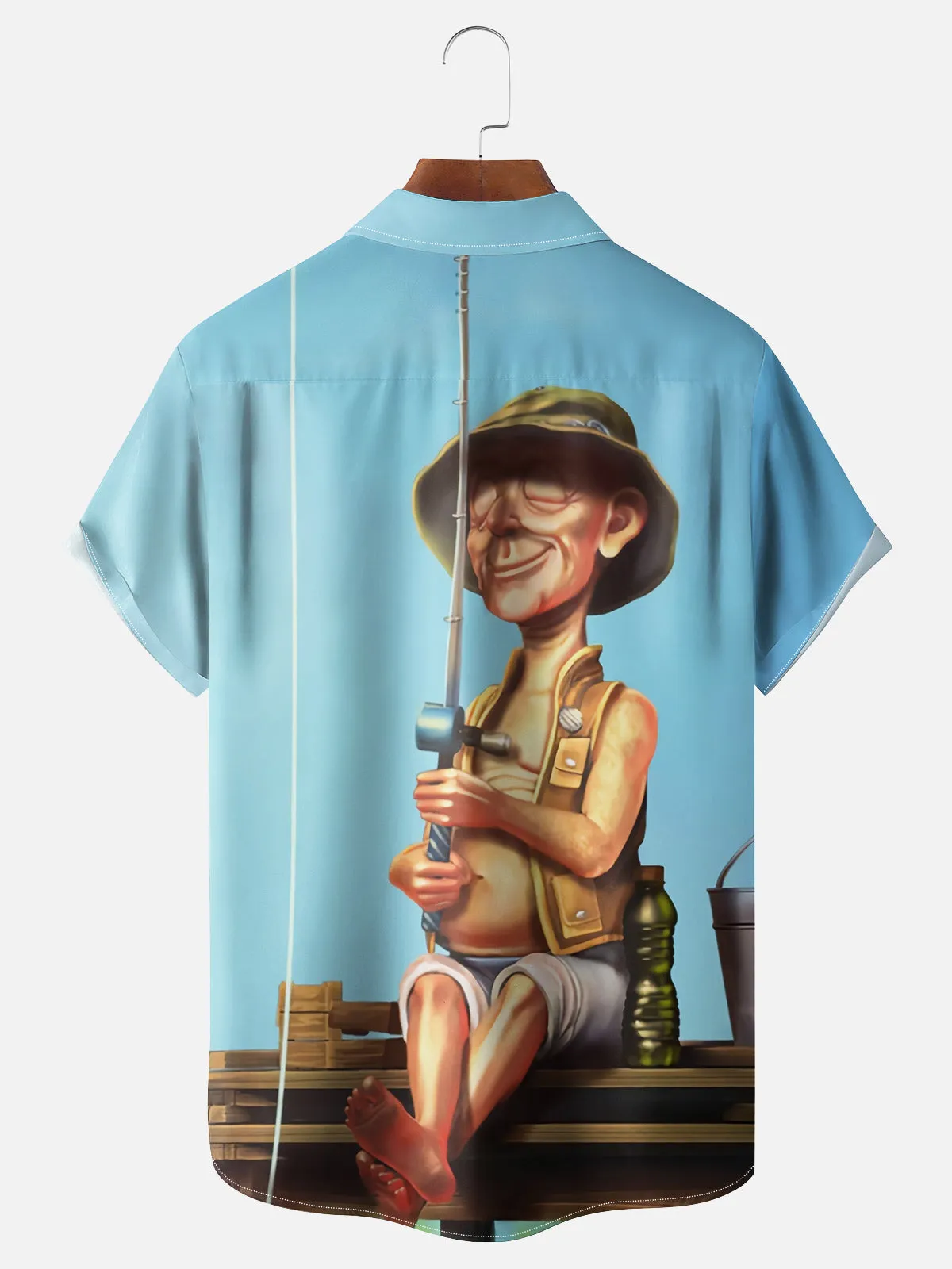 Men's Vintage Fisherman's Dock Short Sleeve Shirt sold by Eleven Oasis product image thumbnail 2