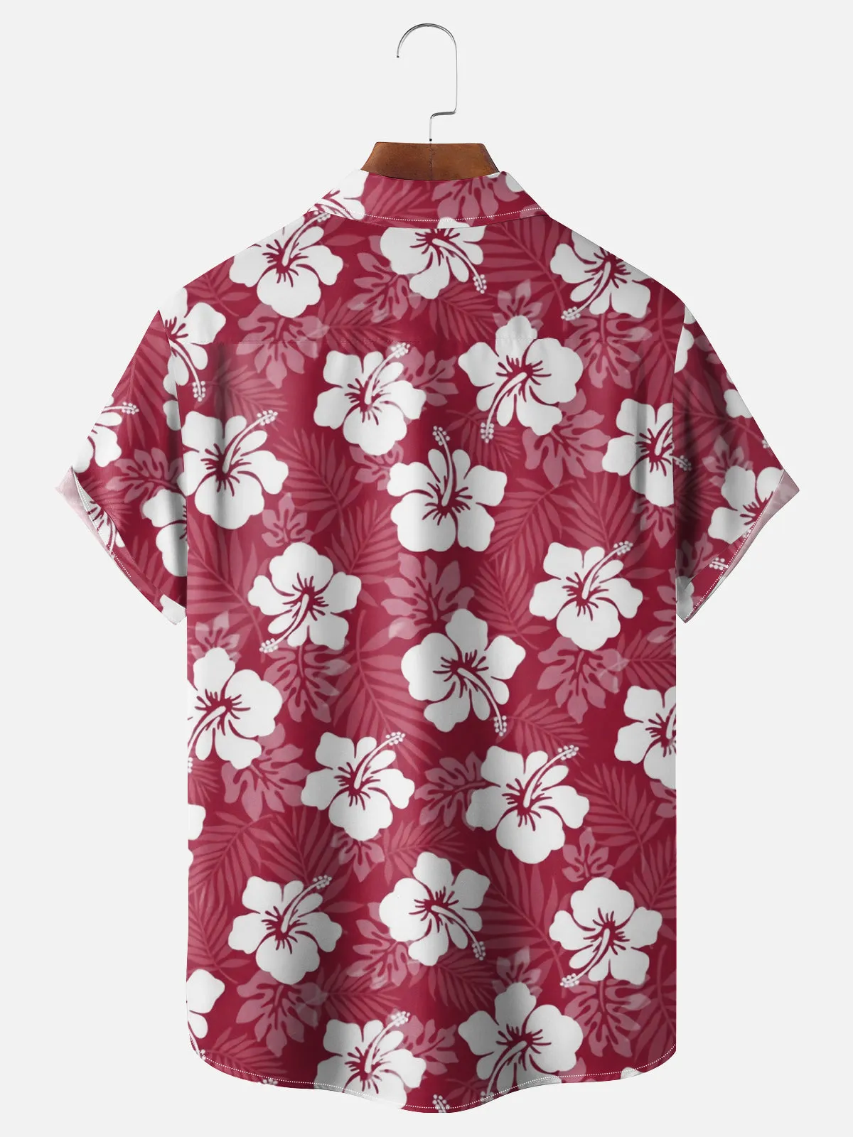 Men's Hawaiian Floral Hibiscus All Over Print Short Sleeve Shirt sold by Eleven Oasis product image thumbnail 2